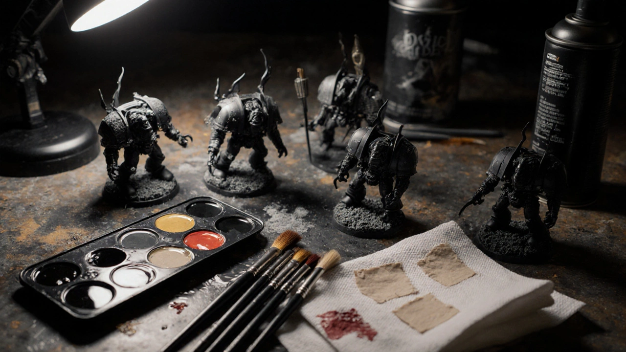 «Палитра дня»: быстрый рецепт покраски Black Legion за вечер (Warhammer 40,000)