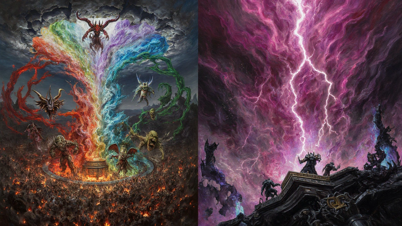 Сравнение по ключам: фэнтези vs 40k