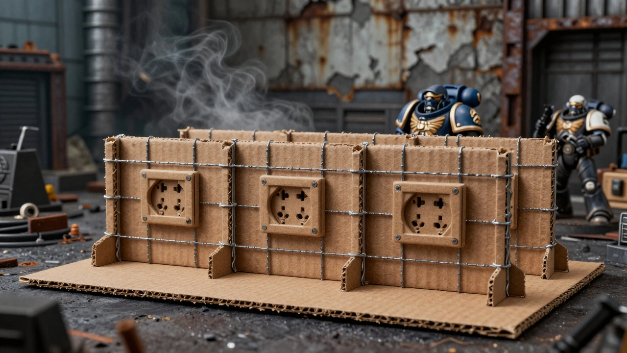 Быстрый террейн из картона и подручных материалов для Warhammer 40K: пошаговое руководство