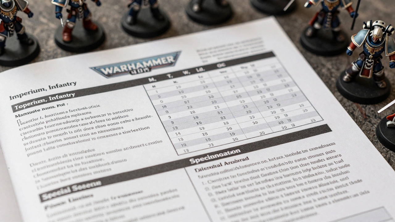 Как читать даташиты юнитов Warhammer 40K: простой разбор для новичков