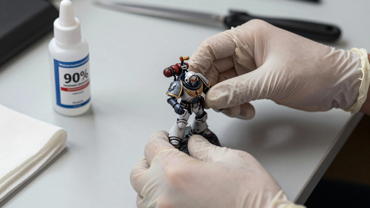 Как избежать отпечатков пальцев на смоле и пластике Warhammer 40K