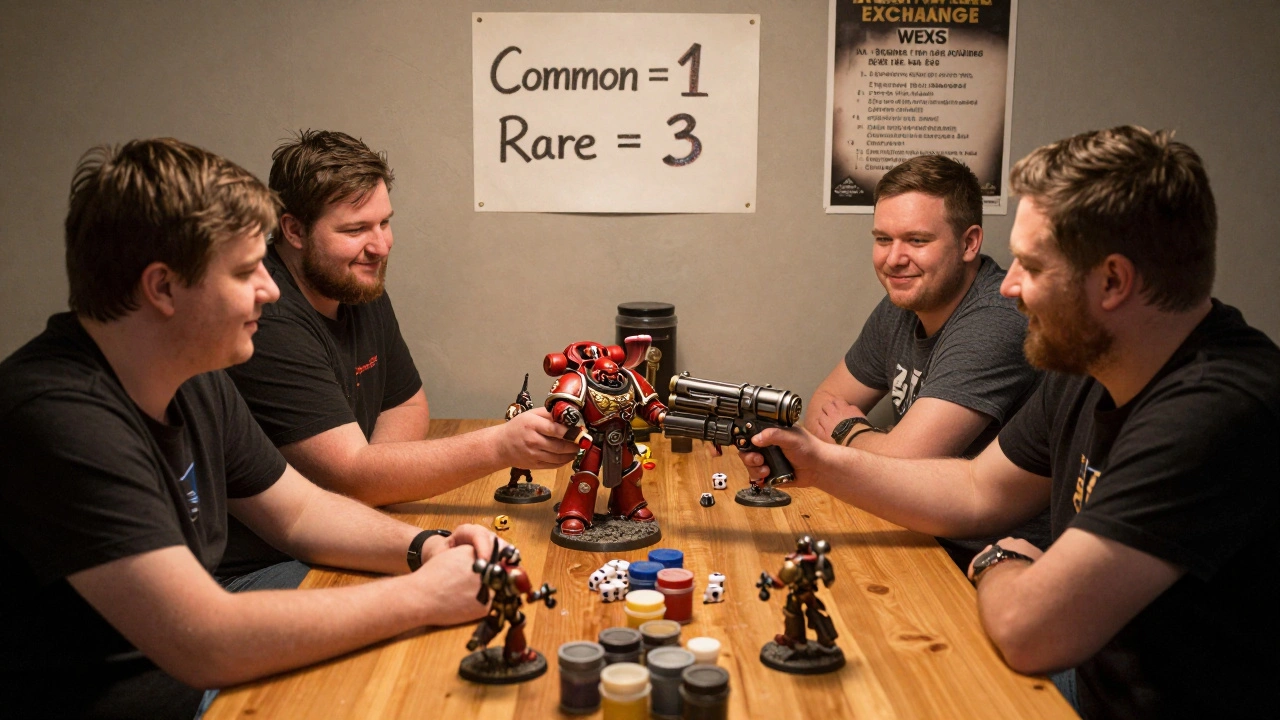 Как обмениваться внутри клуба Warhammer 40K и экономить всем