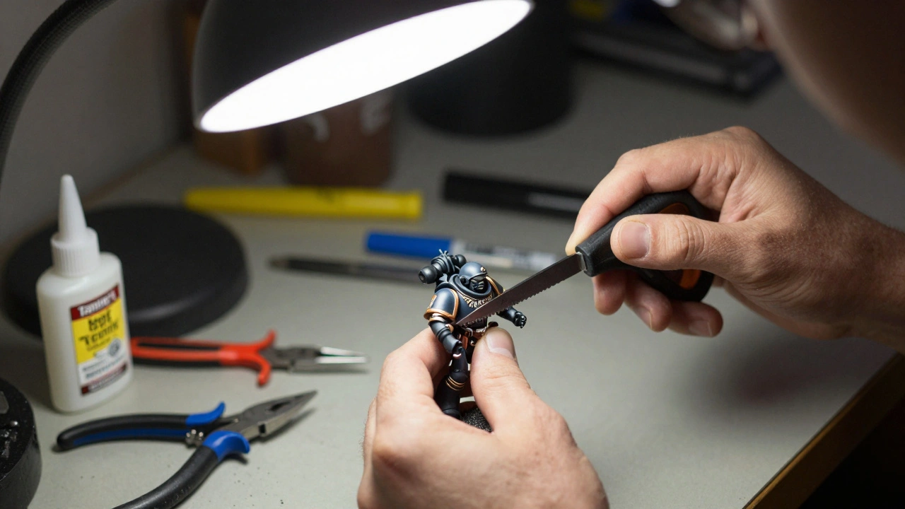 Как отрезать и переделать руки и голову миниатюр Warhammer 40K: пошаговое руководство