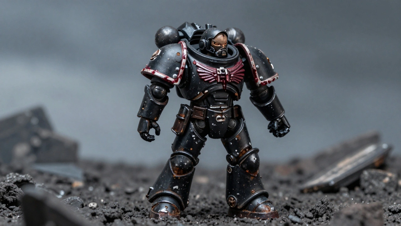 Как создать реалистичные эффекты крови, грязи и боевых повреждений на миниатюрах Warhammer 40K