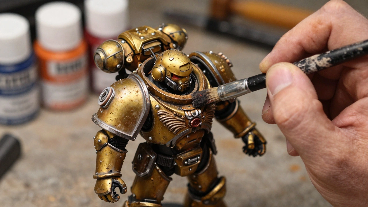 Пигменты и лаки в окраске Warhammer 40K: как правильно применять и фиксировать эффекты