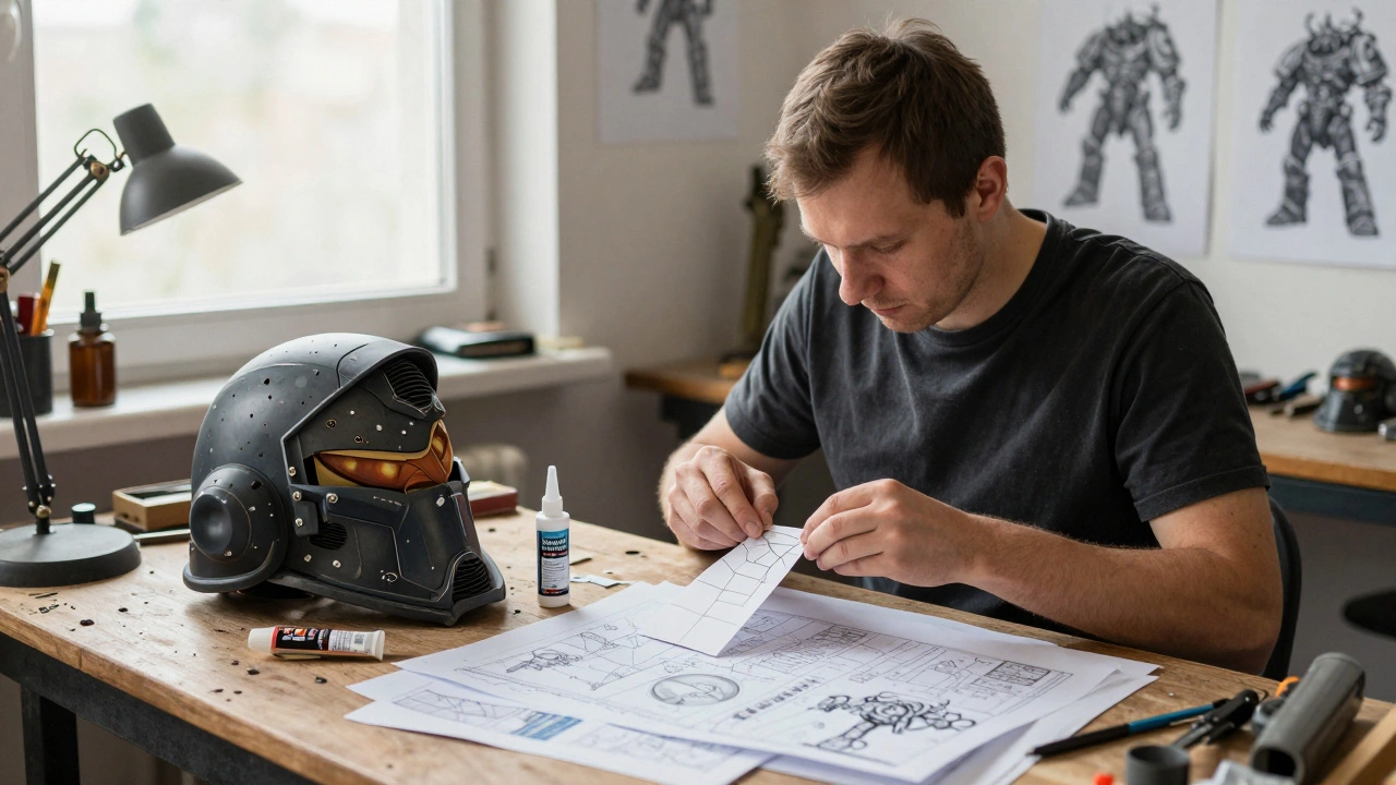 Создание масок и шлемов для лидеров Warhammer 40K своими руками