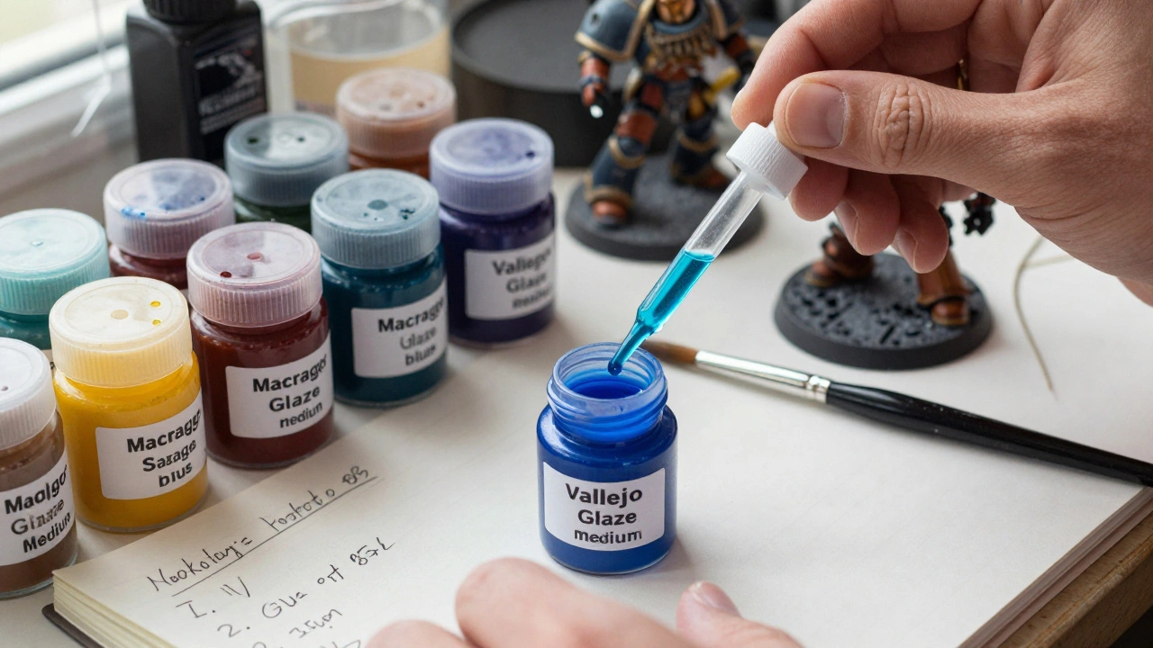 Создание собственной базовой краски через смешивание для Warhammer 40K