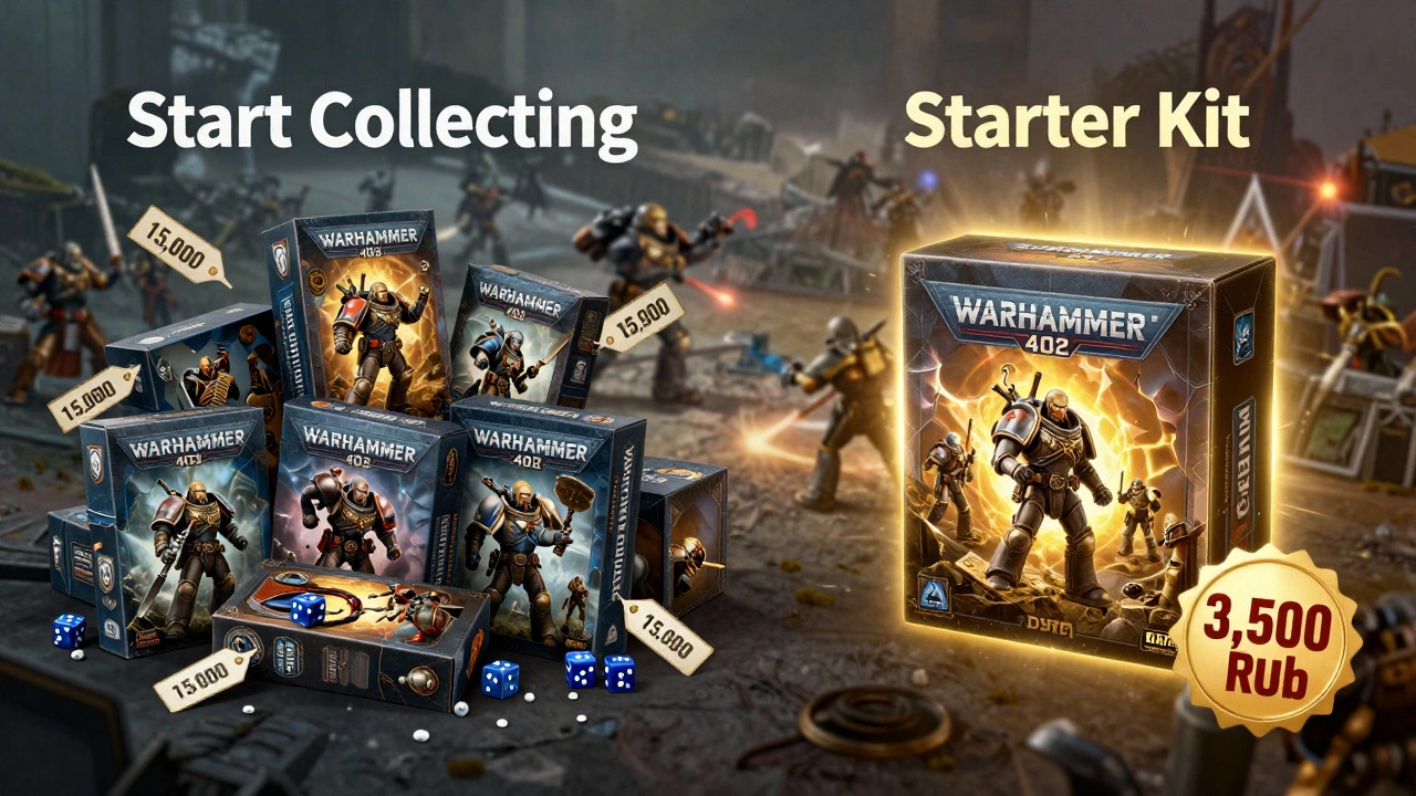 Сравнение: хаотичный набор отдельных компонентов против одного целого стартового набора с экономией.