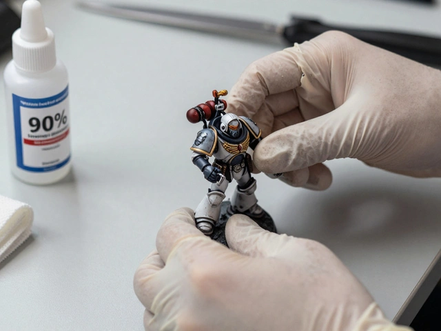 Как избежать отпечатков пальцев на смоле и пластике Warhammer 40K