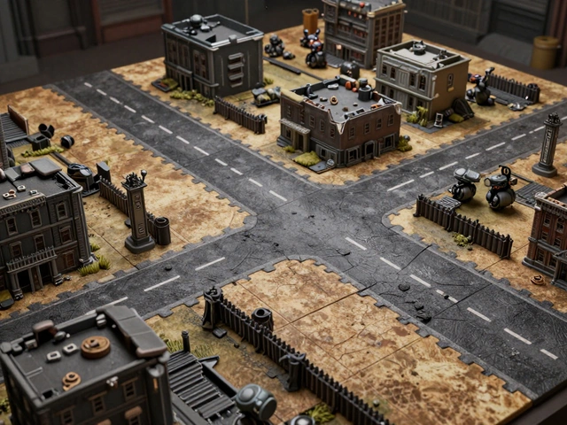 Как сделать городской стол для Warhammer 40K: дороги, кварталы, баррикады