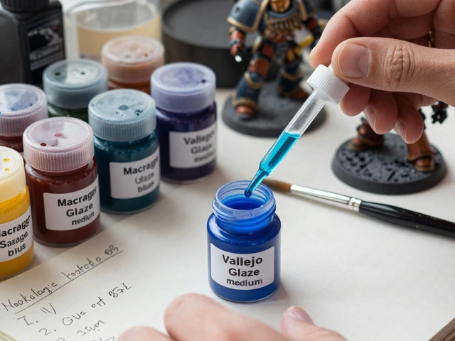 Создание собственной базовой краски через смешивание для Warhammer 40K