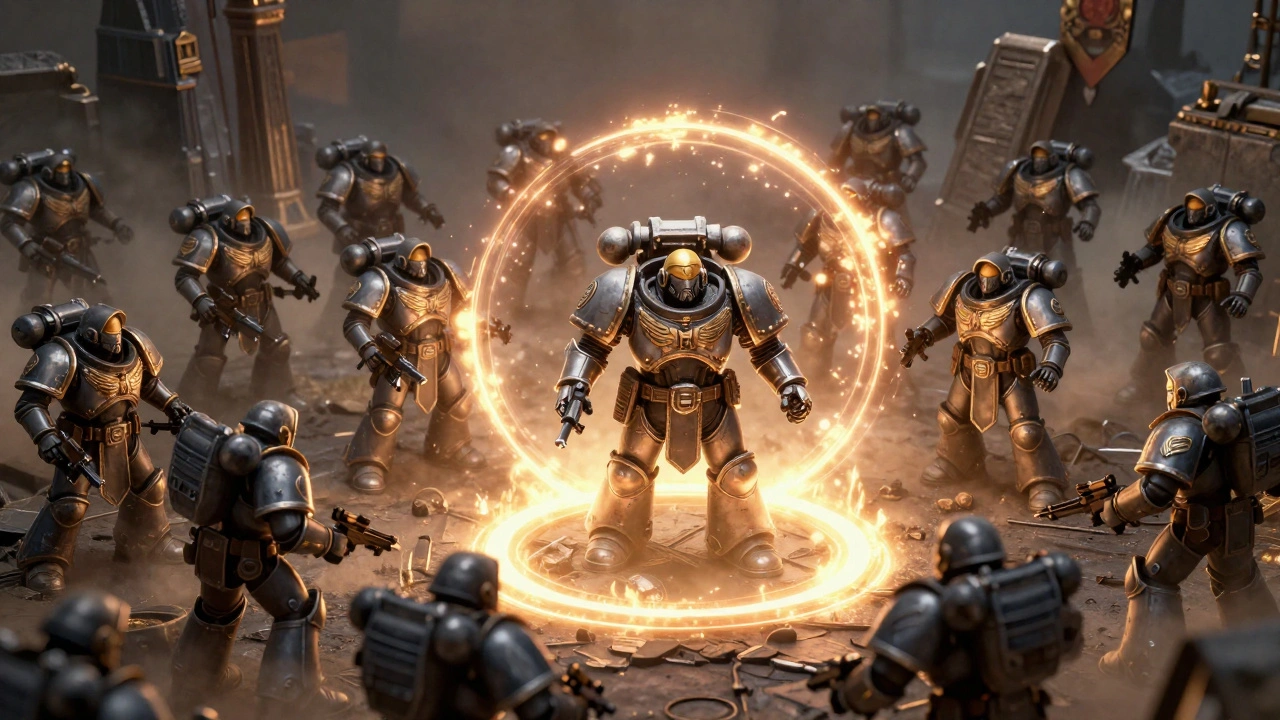 Аура-баффы и их зоны действия в Warhammer 40K: точные трактовки