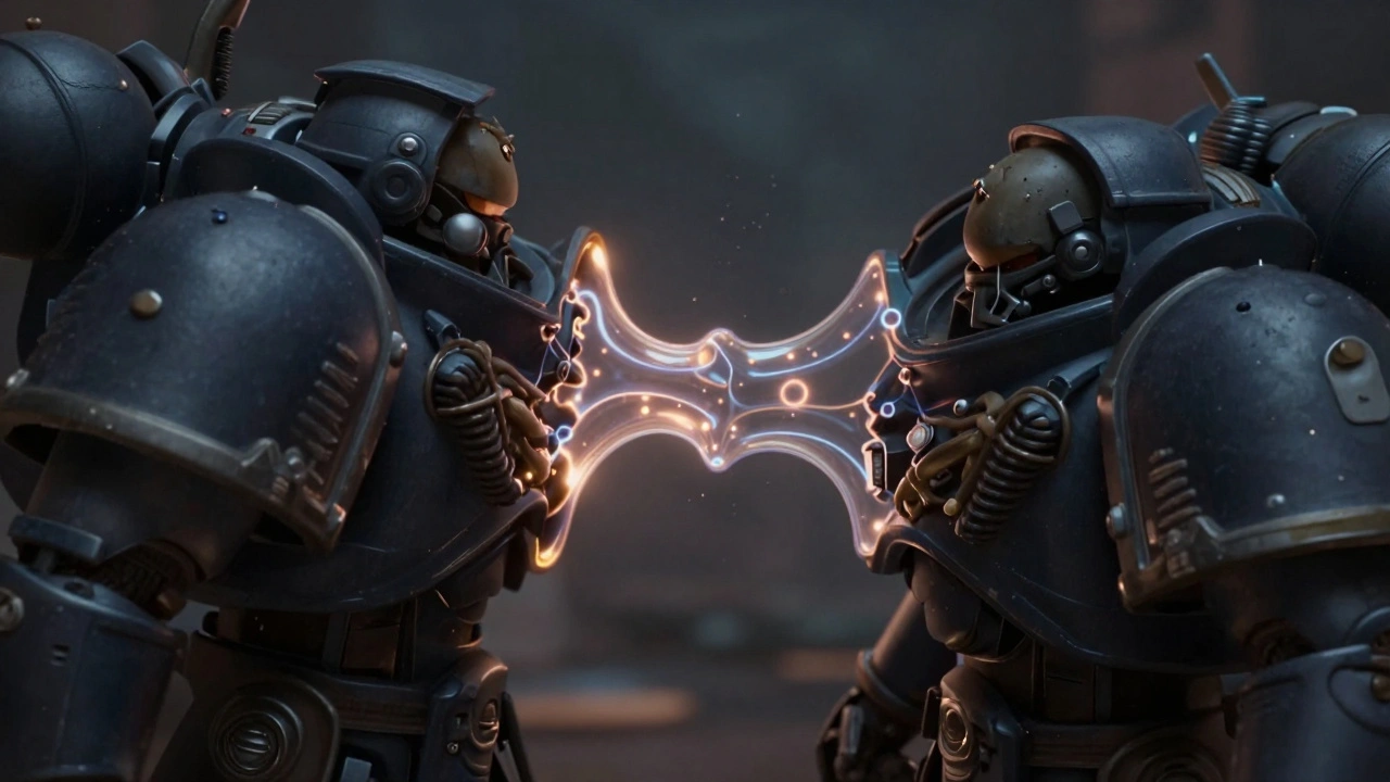 Две пластиковые детали миниатюры сливаются в одну благодаря химическому растворению, шов становится невидимым.