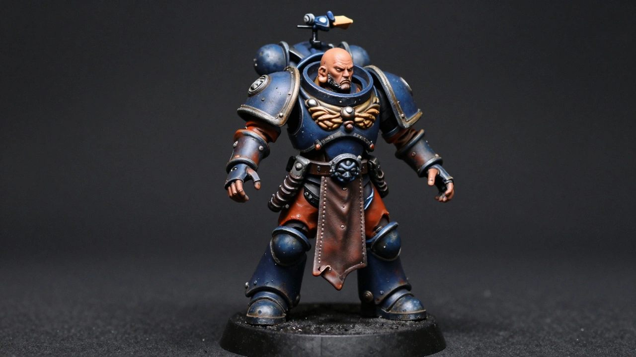 Готовая раскрашенная миниатюра космодесантника