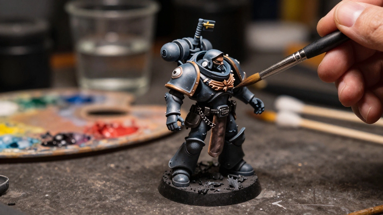 Как красить кожу, мех и шкуры на миниатюрах Warhammer 40K: Полное руководство