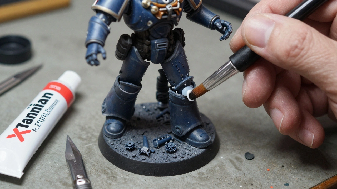 Как склеивать пластиковые детали миниатюр Warhammer 40K правильно