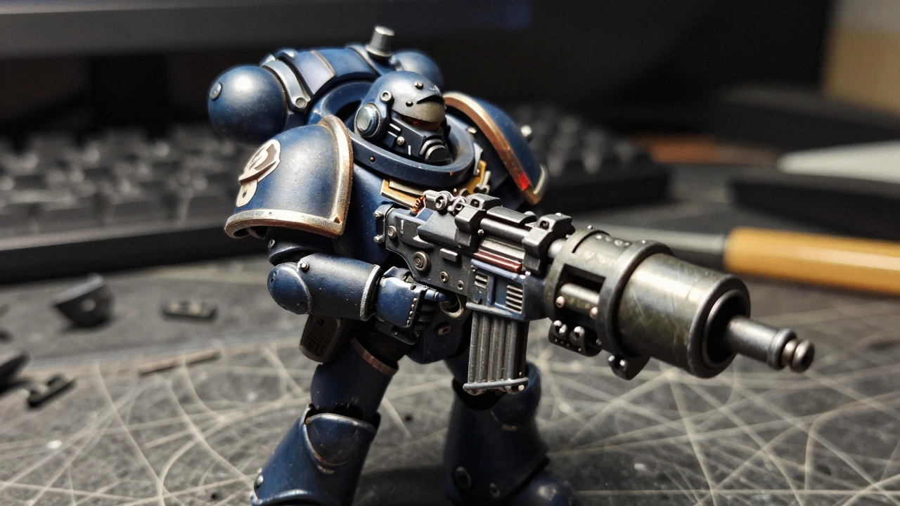 Конверсия оружия в Warhammer 40K: соединение стволов и рукояток для миниатюр