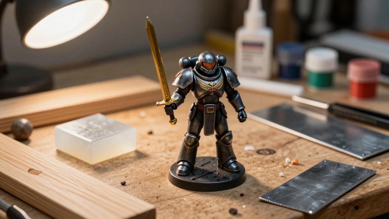 Нестандартные материалы в Warhammer 40K: смола, дерево, металл - как используют модельеры