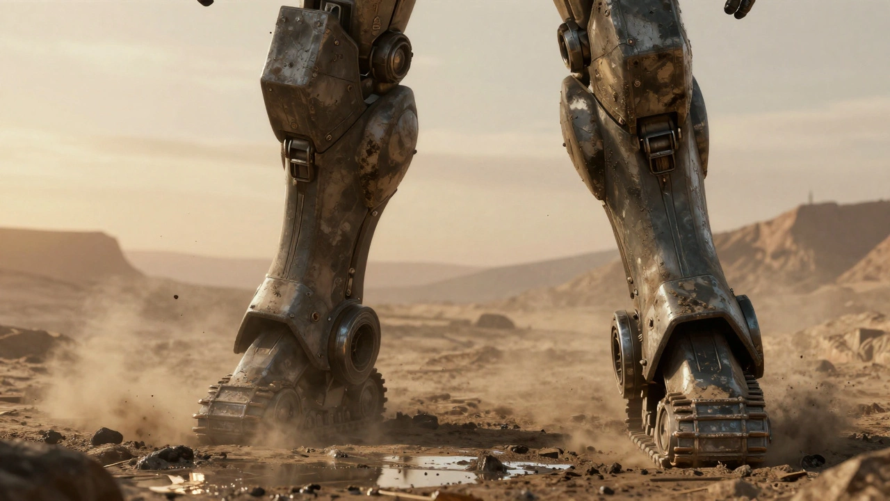 Потеки грязи на детали военной техники