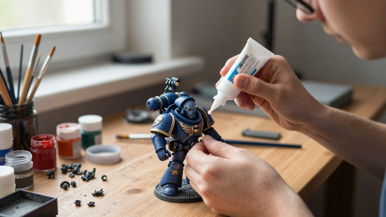 Промежуточная фиксация миниатюр Warhammer 40K: когда действительно помогает клей ПВА