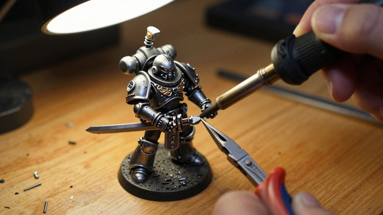 Работа с металлическими миниатюрами Warhammer 40K: сборка и припайка