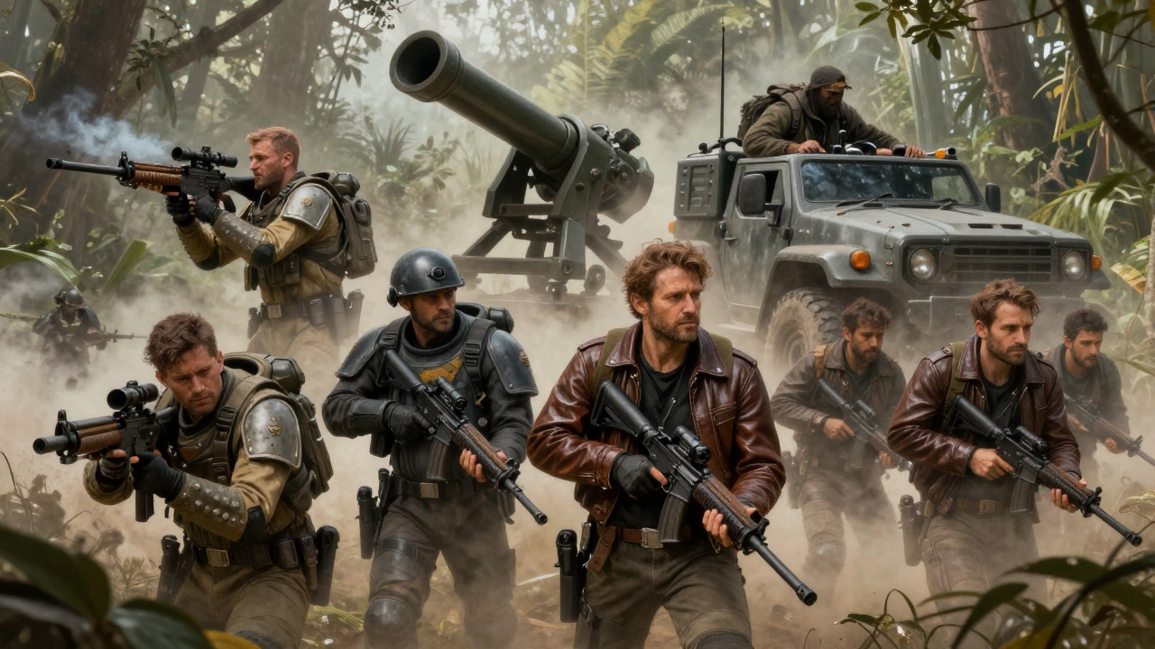 Разные подразделения Имперской Гвардии — снайпер, артиллеристы, налётчики и пехота — действуют вместе в разрушённом мире.