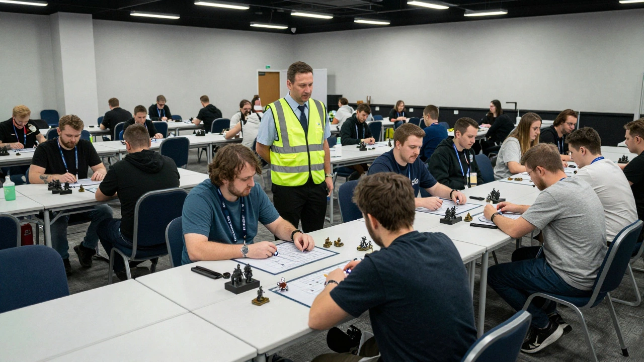 Судья наблюдает за соблюдением правил на турнирной площадке