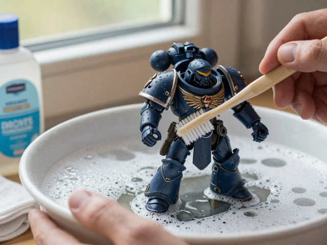 Как обезжирить детали перед склейкой миниатюр Warhammer 40K