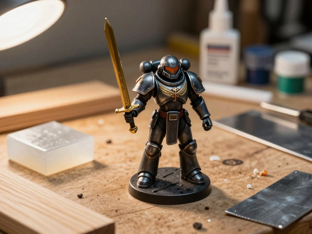 Нестандартные материалы в Warhammer 40K: смола, дерево, металл - как используют модельеры