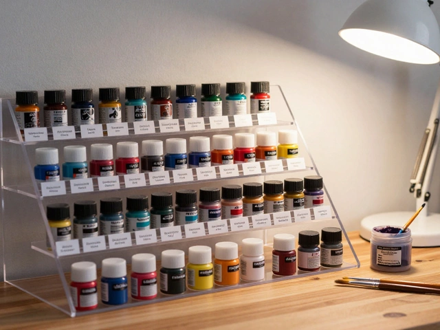 Организация красок Warhammer 40K: стойки, кейсы и порядок