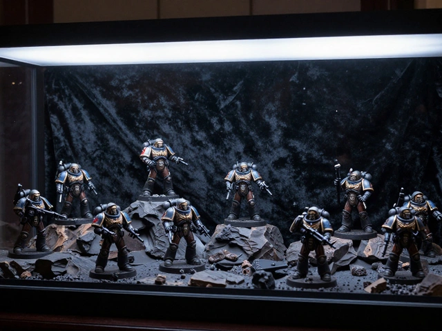 Подсветка террейна для витрины и игр Warhammer 40K: как сделать эффектный свет без лишних затрат