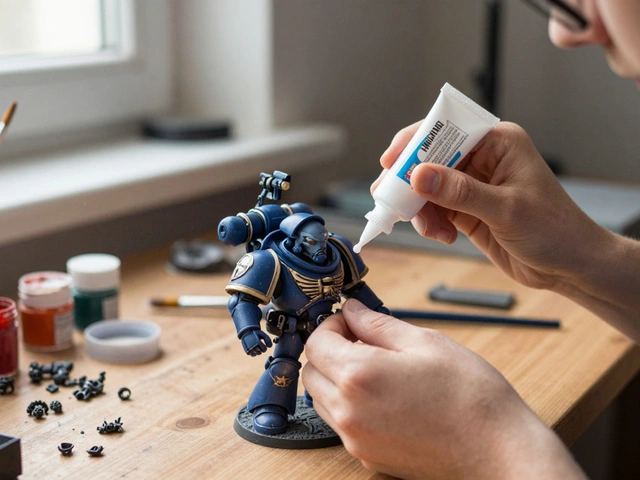 Промежуточная фиксация миниатюр Warhammer 40K: когда действительно помогает клей ПВА