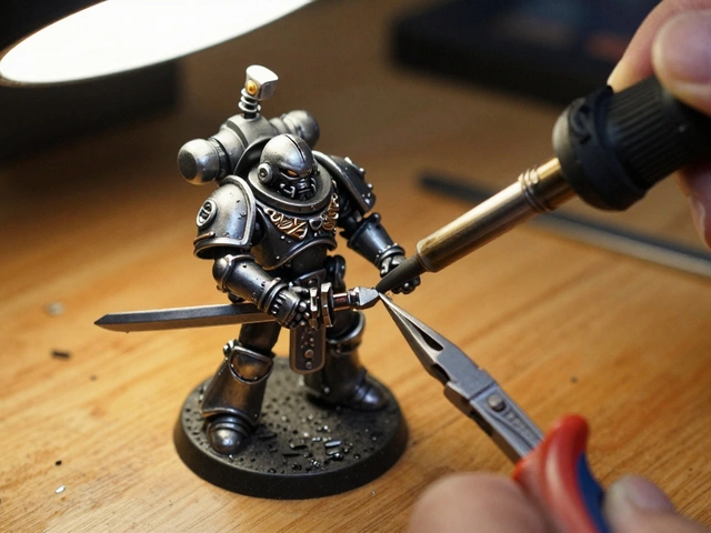 Работа с металлическими миниатюрами Warhammer 40K: сборка и припайка