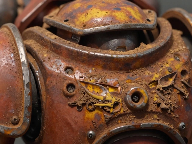 Разложение пигмента на миниатюрах Warhammer 40K: продвинутая техника создания реалистичной ржавчины и выветривания