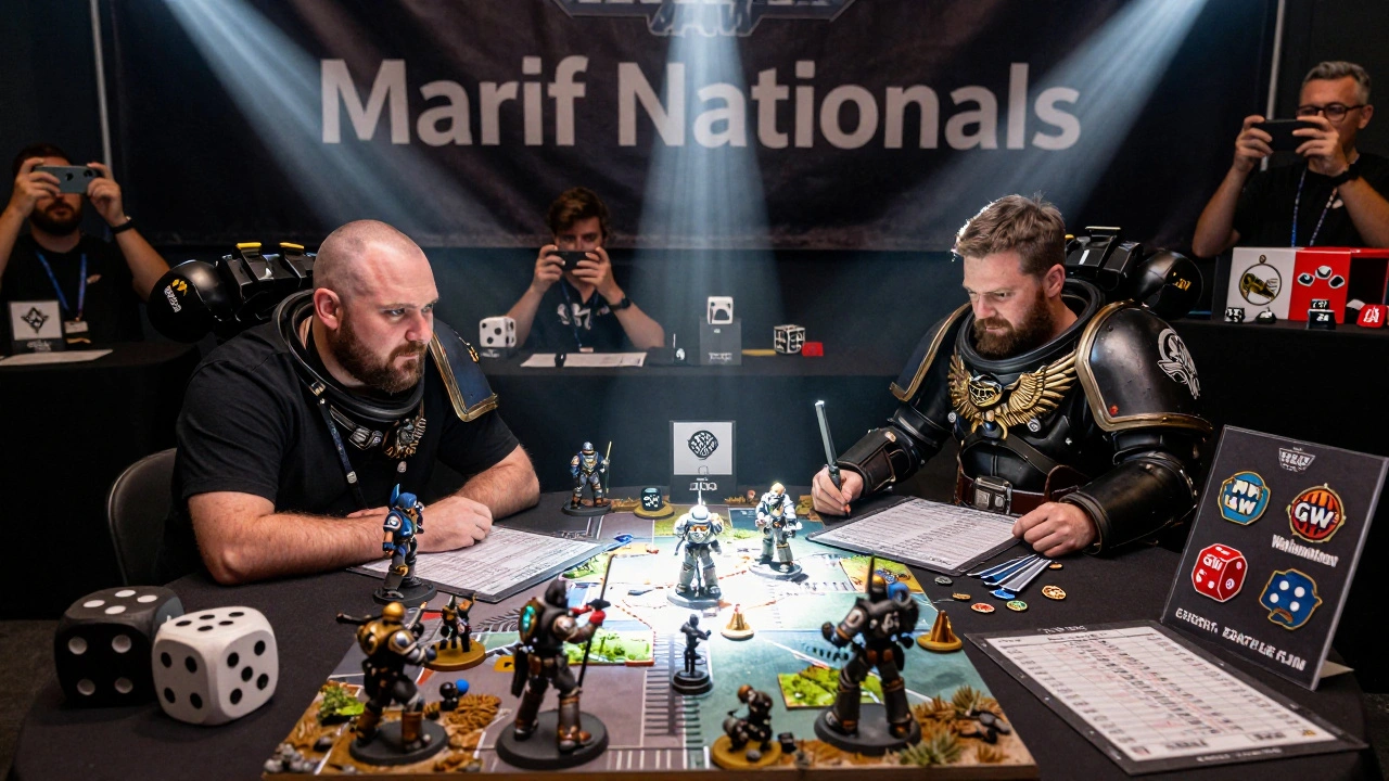 Турнир 'Marif Nationals' в полном разгаре: игроки соревнуются на профессиональном поле с официальными призами и зрителями.