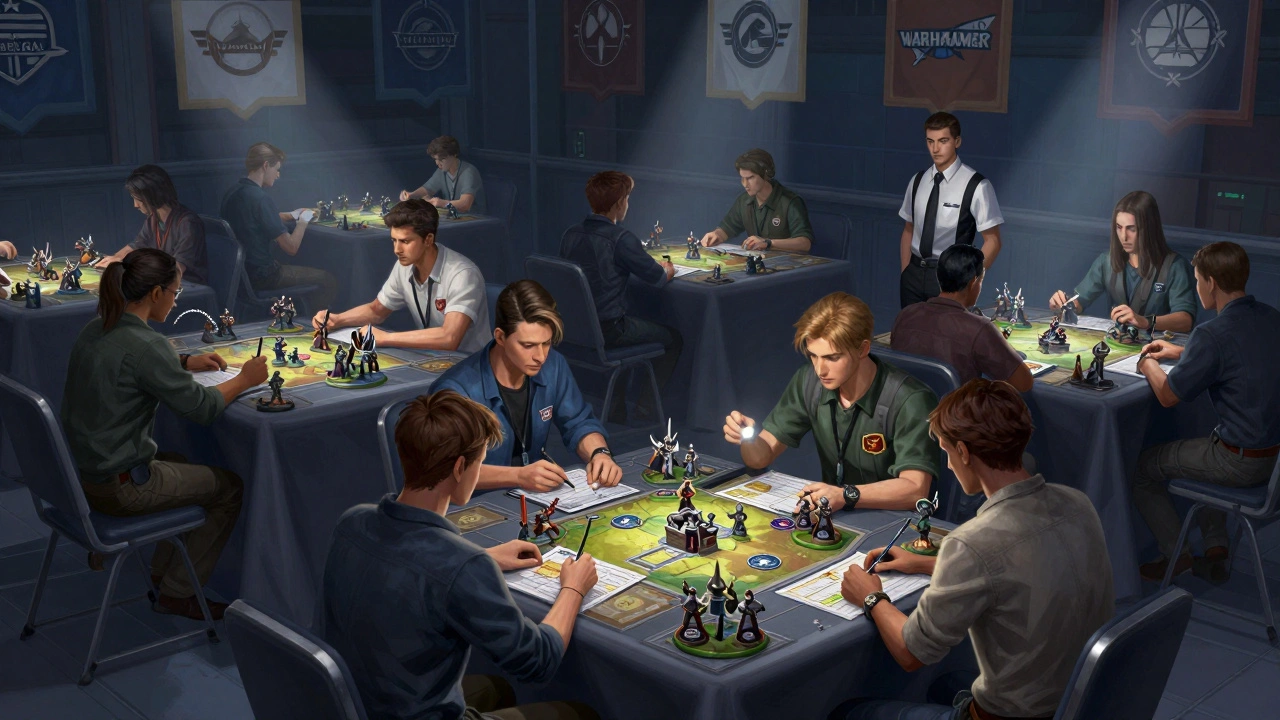 Турнир по настольной игре в конференц-зале с арбитром