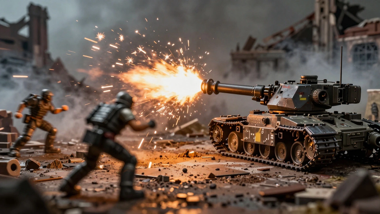 Защитный выстрел по бегущему врагу в настольной игре