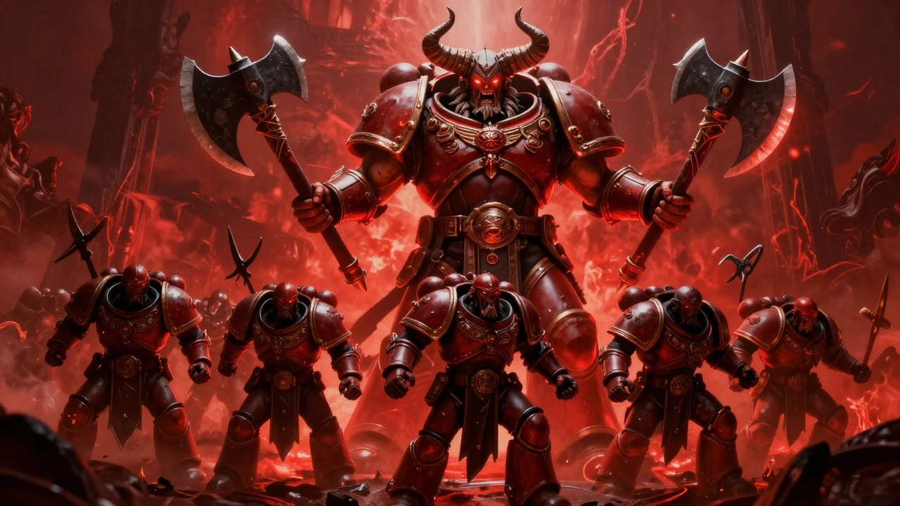 Демон-примарх Ангрон ведет своих воинов в кровавый бой