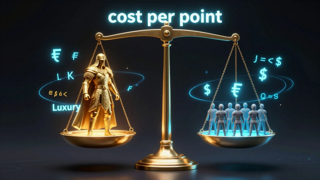 Голографические весы с элитным воином и толпой пехотинцев