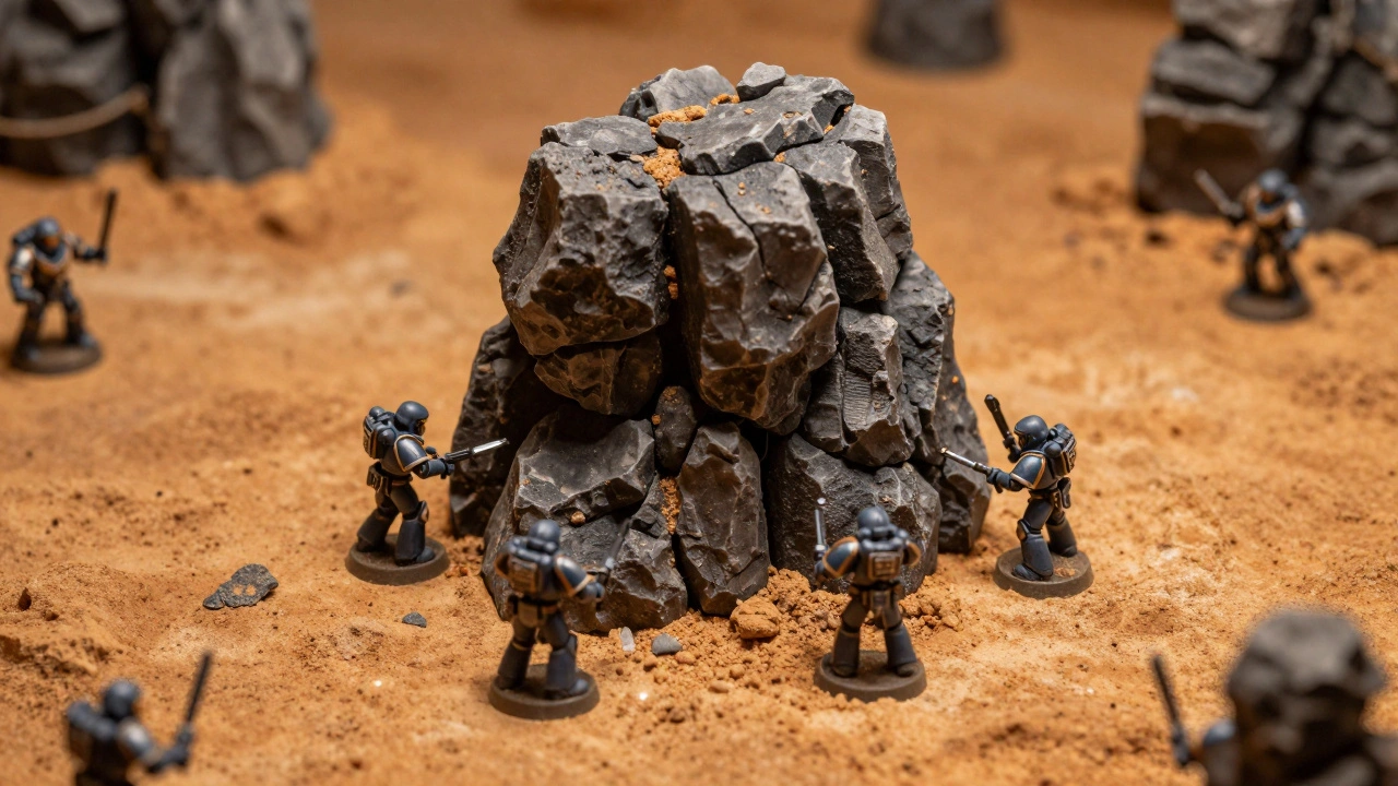 Как сделать скалы и природные образования для террейна Warhammer 40K