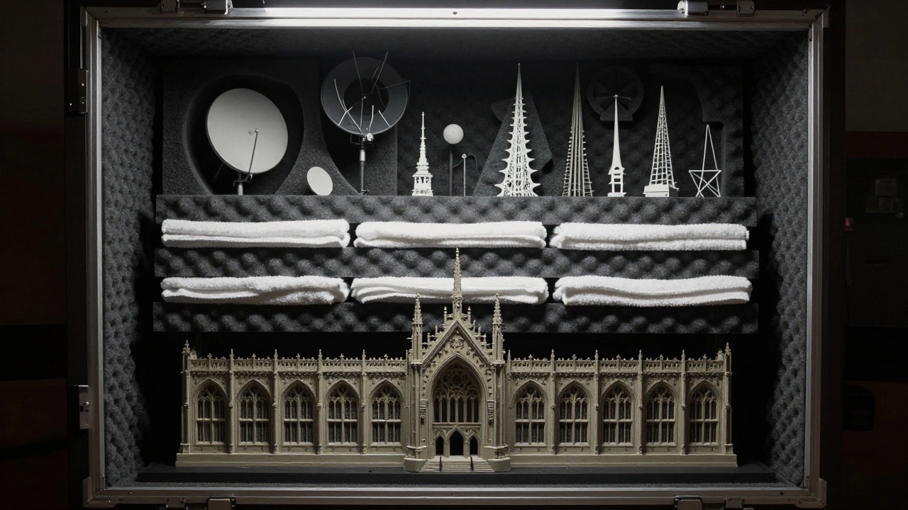 Правильная упаковка террейна в коробке с использованием поролоновых разделителей