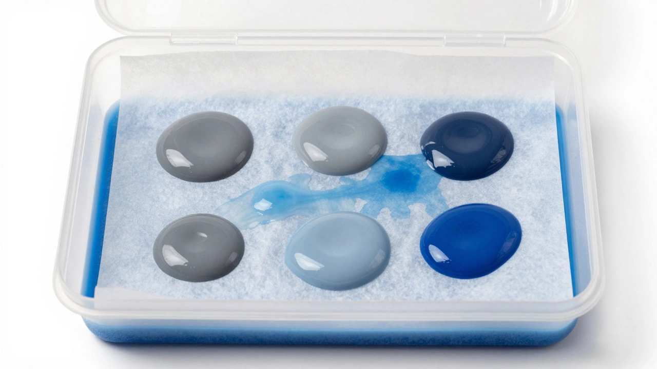 Самодельная мокрая палитра из контейнера с губкой и пергаментом