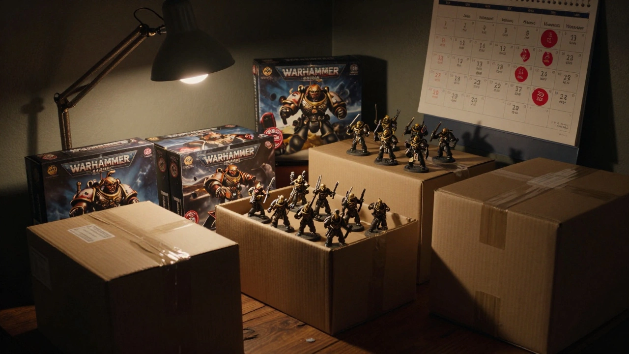 Сбор коллекции миниатюр в коробки для продажи в предновогодний период