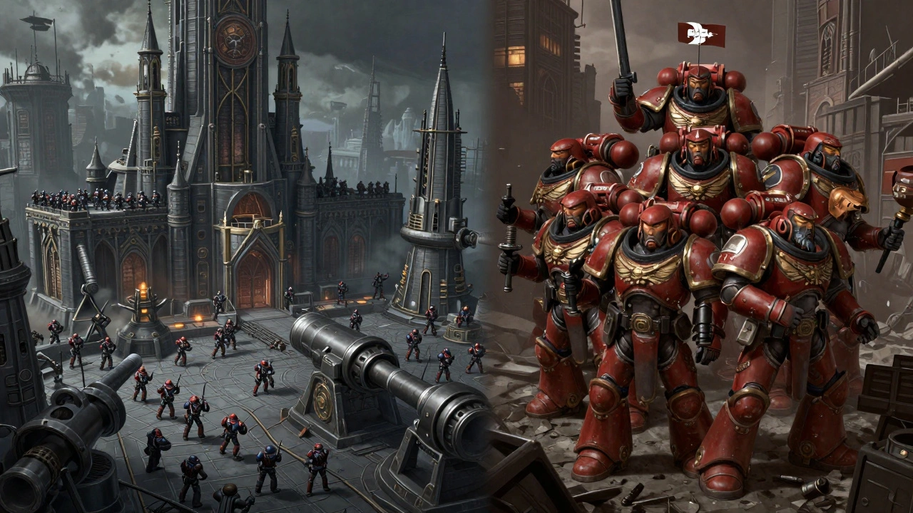 Сравнение масштабной базы с армией и небольшого тактического отряда космодесантников