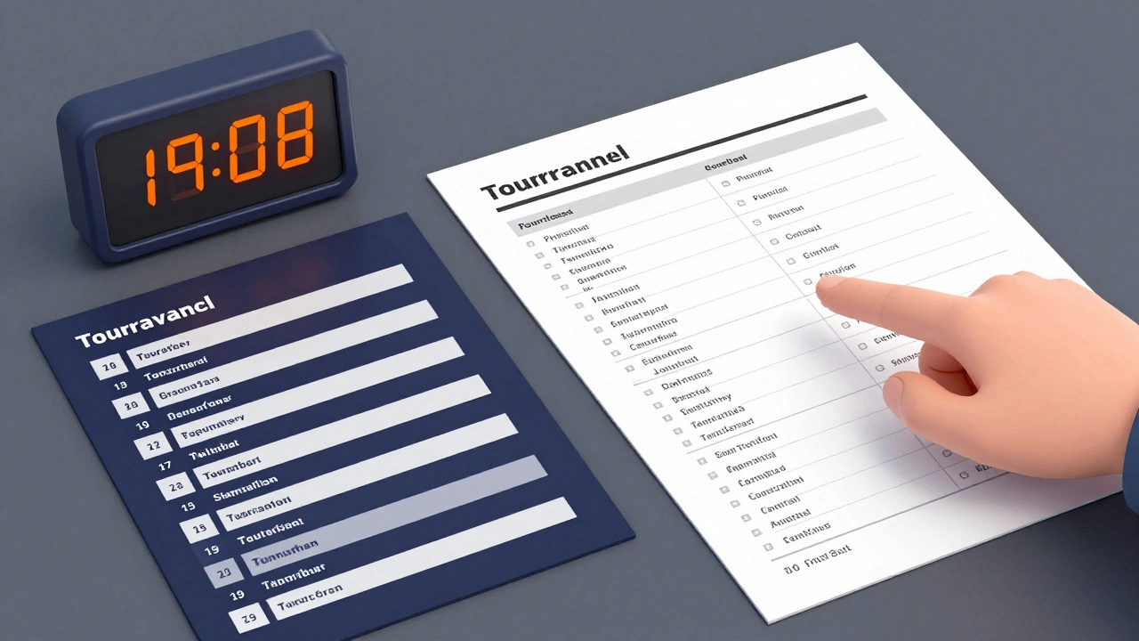 Таймер и расписание турнира рядом со списком армии игрока