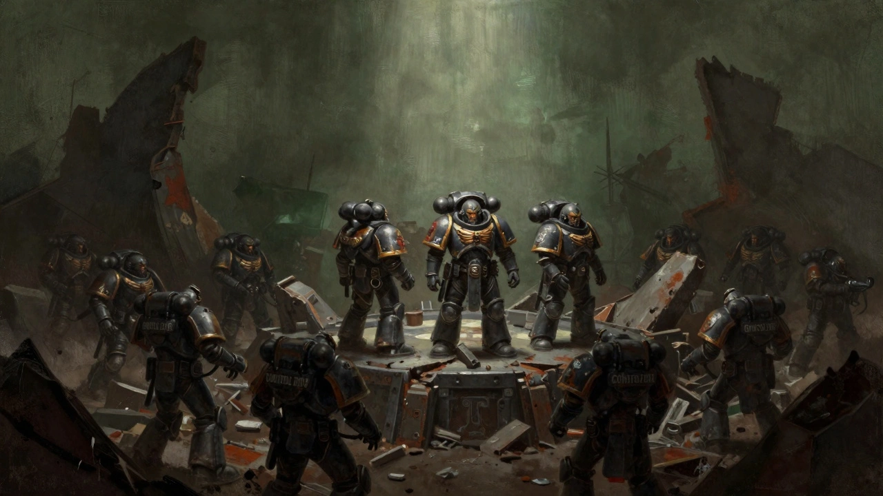 Тяжелая пехота удерживает позицию в окружении врагов