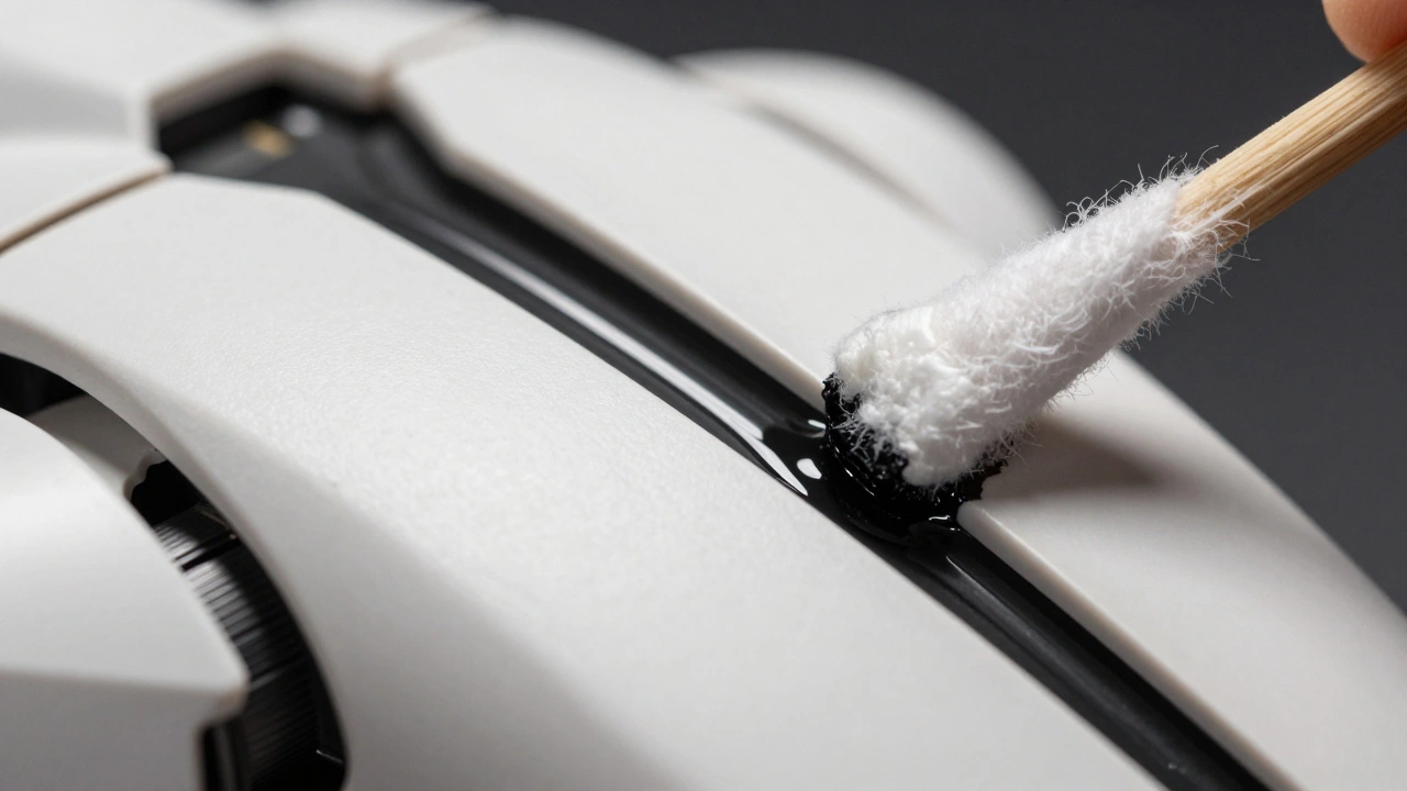 Техника выделения четких линий панелей на броне миниатюры Тау