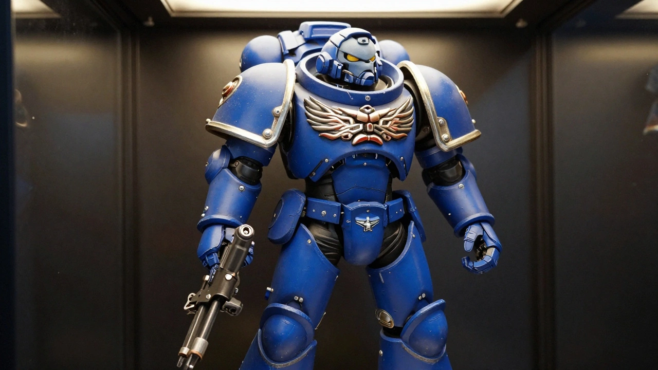 Готовая раскрашенная модель Ultramarines с матовым лаком и металлическими эффектами
