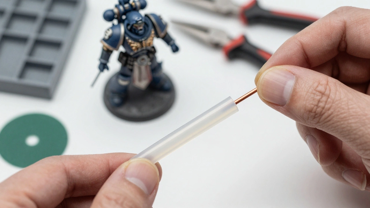 Как сделать кабели из термоусадки и проволоки для Warhammer 40K: пошаговая инструкция
