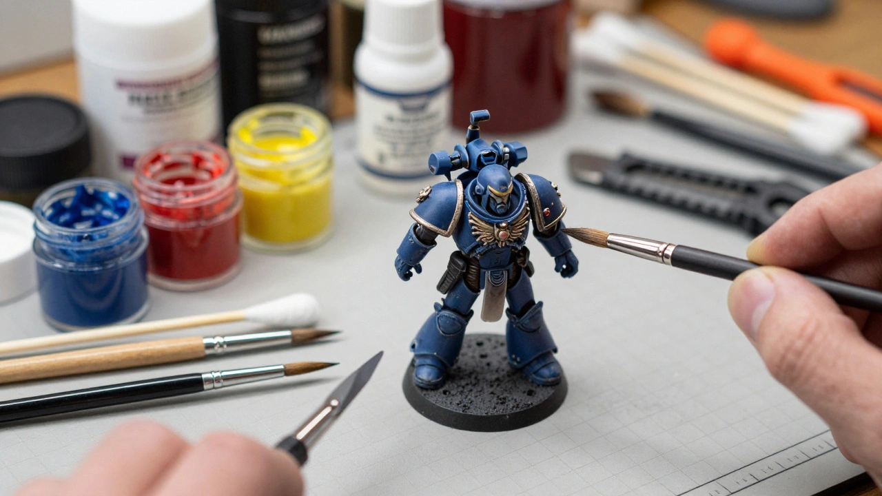 Масляные краски и фильтры для миниатюр Warhammer 40K: руководство по продвинутым техникам